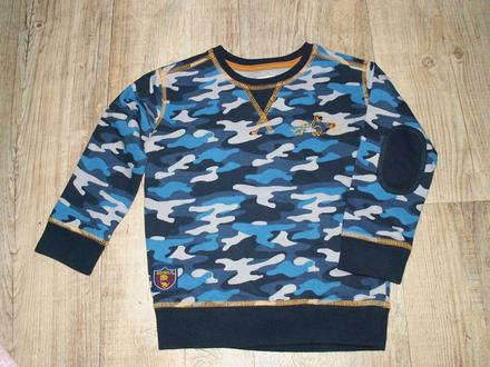 Kik modrá maskáčová mikina, kik,98