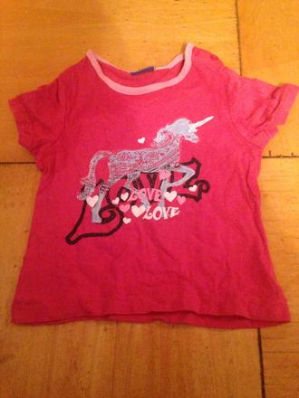 Dívčí tričko jednorožec vel. 80 - 86, lupilu,80