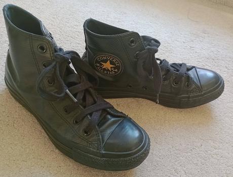 Kožené kotníkové tenisky, converse,38
