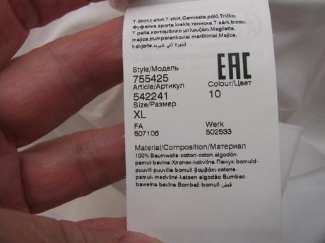 Bavlněné bílé tričko s potiskem karl lagerfeld, xl