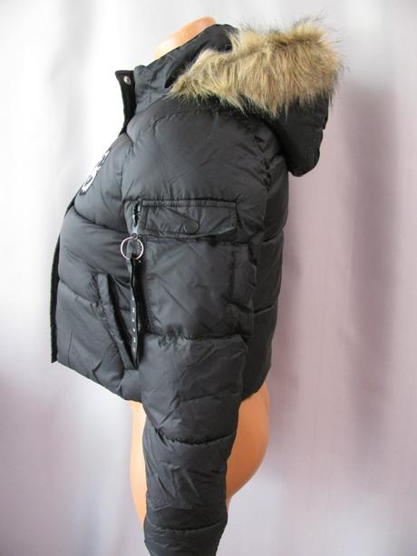 Zimní bunda s kapucí cropped hype, 140