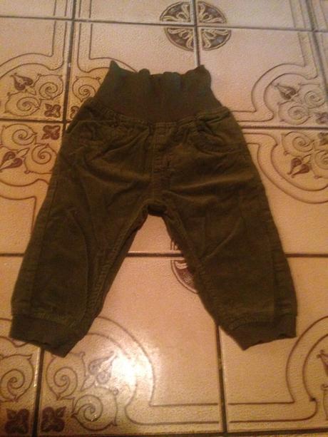 Klučičí kalhoty s vysokou gumou vel. 74 - 80, lupilu,74