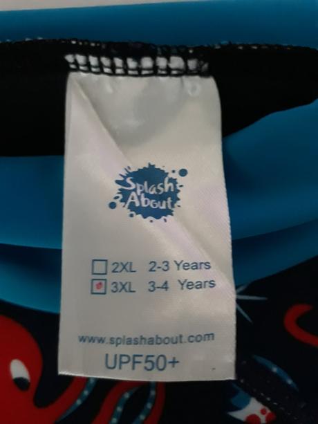 Dětské uv plavky splashabout jammers, 7 kg - 18 kg