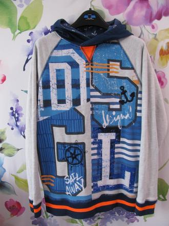 Chlapecká bavlněná mikina s kapucí desigual, desigual,164