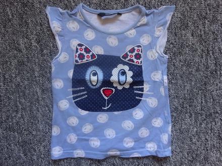 Tričko s kočkou kr.r., vel. 86/92, george,86