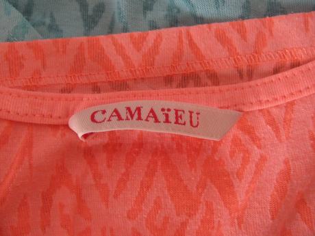 Dámská pružná halenka,lososová barva, camaieu,32