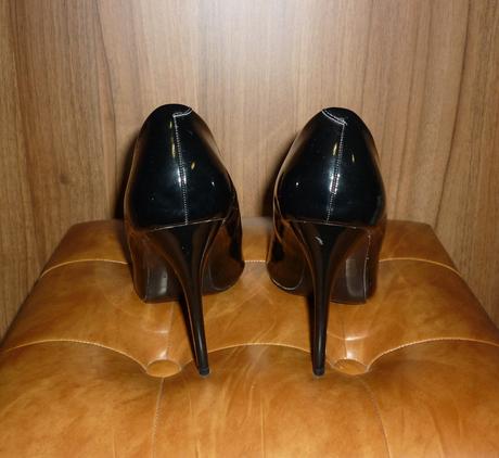 Černé lakované lodičky juliet, 39