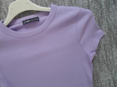 Fialové šaty krátký rukáv, new yorker,xs