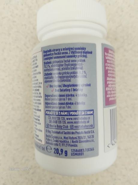 Doplněk na podporu laktace,