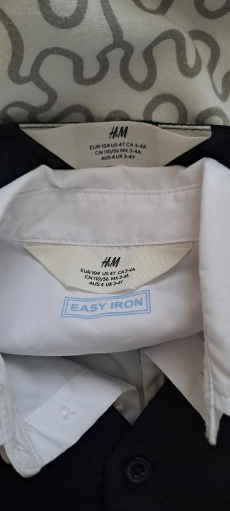 Společenský komplet h&m košile, vesta,kalhoty, 104