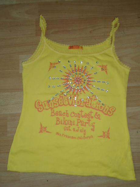 Tílko tričko flitry sluníčko vel s, fishbone,s