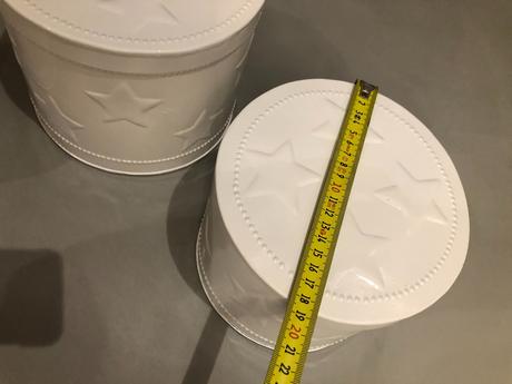 3bílé hvězdy plech krabice boxy obal cukroví dárky, 