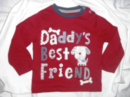 Krásné červené tričko s pejskem, tu,80