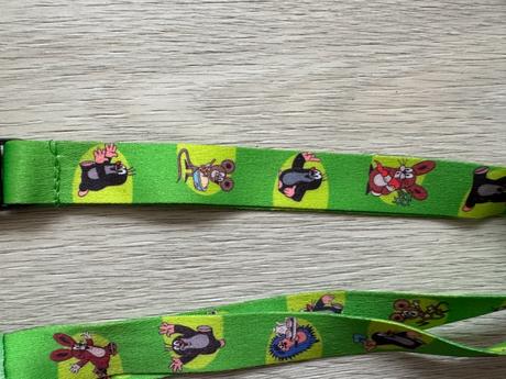 Klíčenka, šňůrka, karabinka pro děti, 5 ks,