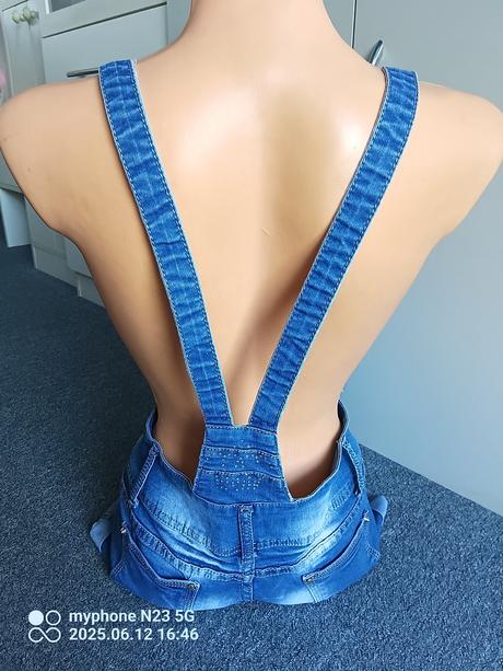 Šortky laclové zn."denim art" vel."26", denim,26