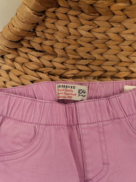 Lila džegíny, slim kalhoty do gumy, reserved,104