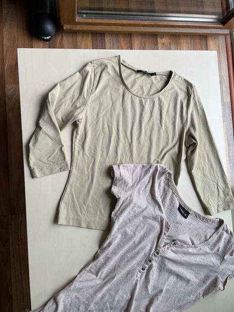 Topy 2 ks béžové, vel xs, janina a zero, xs