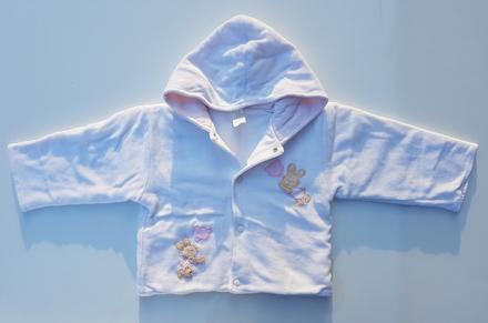 B176	dívčí sametový kabátek s kapucí, 68