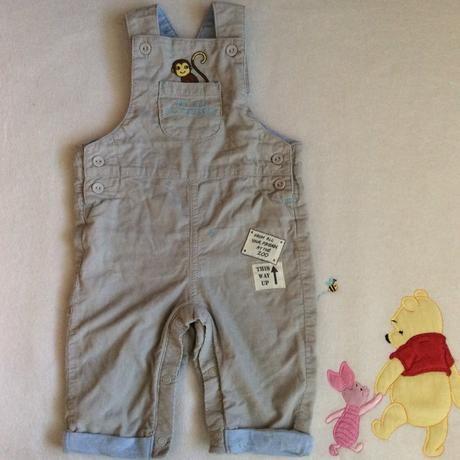 Laclové kalhoty s opičkou zn. m&s, marks & spencer,68