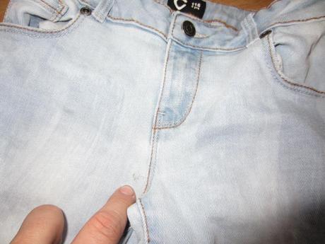 Moderní dřené, díravé rifle, džíny, skinny, slimky, 116