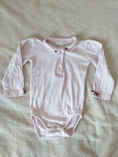 Set 3x dívčí body vel 74/80 - 9-12 měs, h&m,80