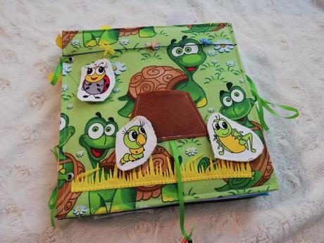 Quiet book se zvířátky,