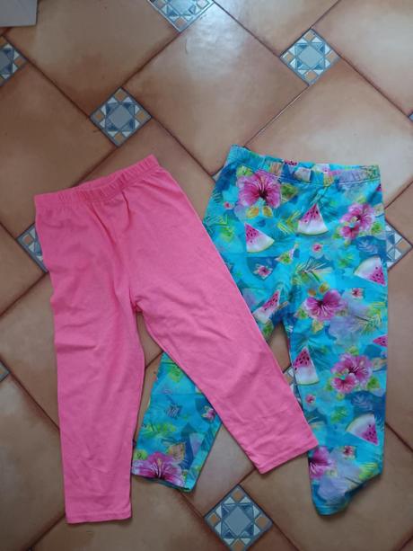 2x 3/4ťáky lily grey - 134 a 140, 134