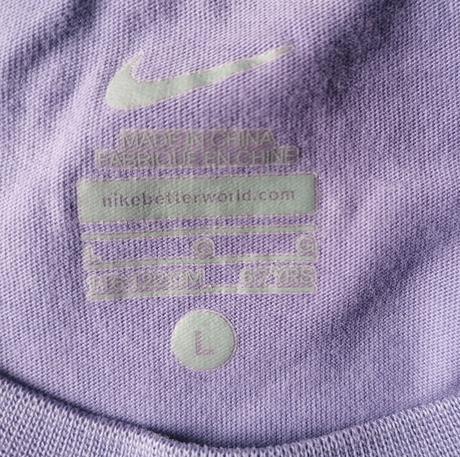 Fialové bavlněné tričko nike vel 116 - 122, nike,116