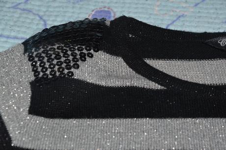 Úpletová tunika lesklé efekty, 128