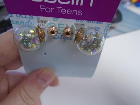 Náušnice třpytky koule, 