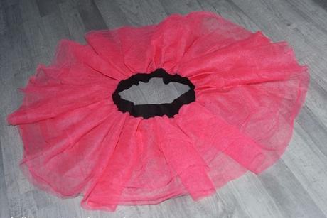 Tylová růžová sukně tutu, 