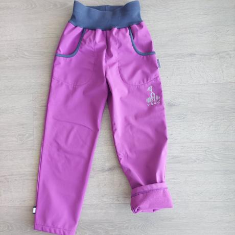 Softshellové kalhoty s fleecem vel. 128/134, unuo,128