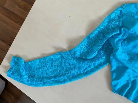 Nové modré bolerko s krajkou, vel uni xs/m, italia, s