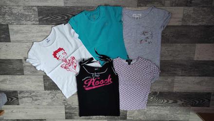 Trika dívčí 5ks vel.134/140, h&m,134