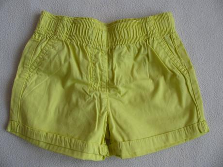 Plátěné šortky,,kraťasy, lupilu,104