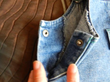 Šatičky riflové s laclem, mothercare,86