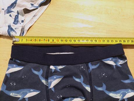 2x trenýrky žraloci hm, h&m,122