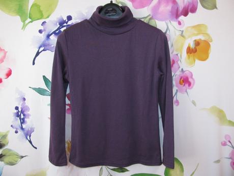 Dívčí fialový pružný rolák, 140