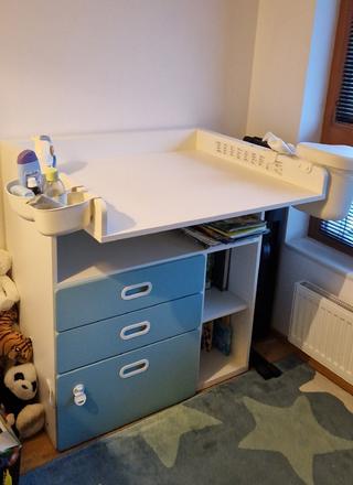 2v1 přebalovací stůl / psací stůl ikea stuva, 