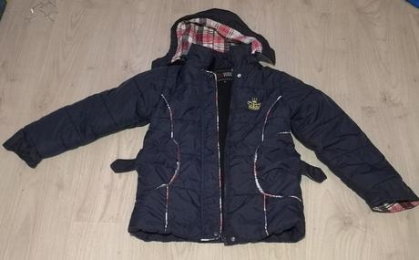 Zimní bunda tmavomodra, 134