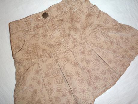 Krásná manžestrová květovaná sukýnka, george,104