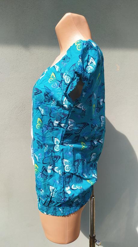 Petrolejová blůzka top tom tailor - vel.36, tom tailor,36