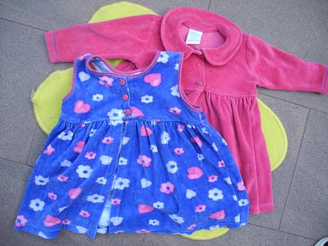 Sametové šaty 2v1, 80