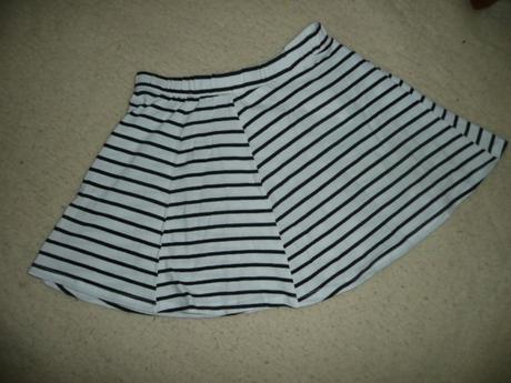 Sukně proužek h&m vel 134/140 8-10 let, h&m,134 / 140