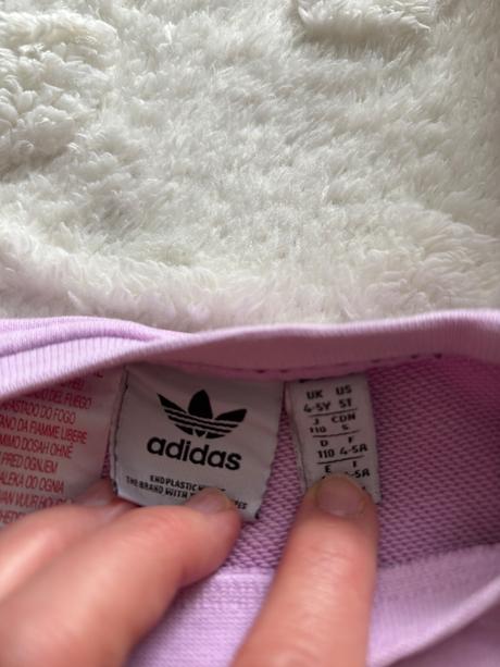 K1/ mikina šedofialova- v.4/5 let zn. adidas, adidas,110