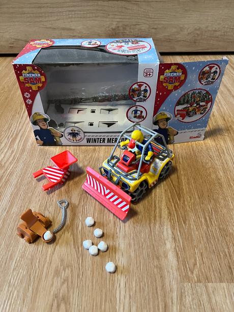 Požárník sam zimní čtyřkolka mercury s figurkou,