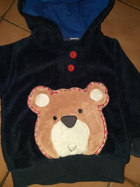 Klučičí mikina medvídek vel. 74 -80, lupilu,74
