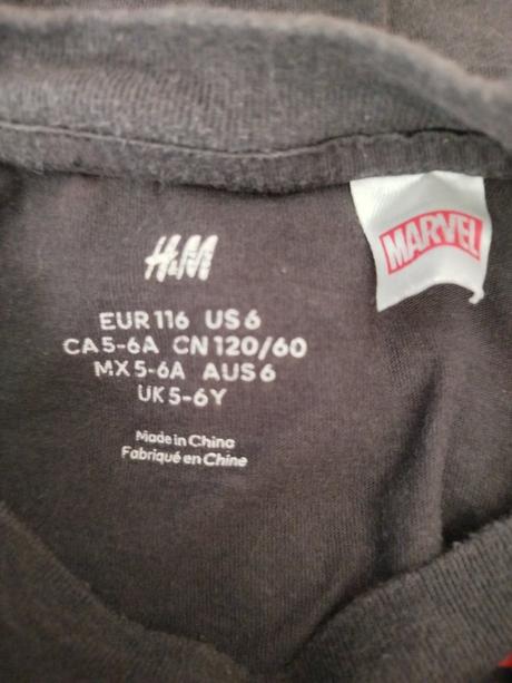 Tričko zn. h&m vel.116, h&m,116