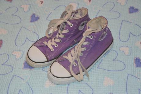 Fialové tenisky, vel. 35, stélka 22 cm, 35