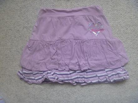 Fialová sukně se srdíčkem zn. bibita club vel. 164, 164